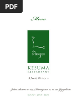 Download KESUMA Restaurant MENU - January 2015 by East Indies Consulting SN97225945 doc pdf