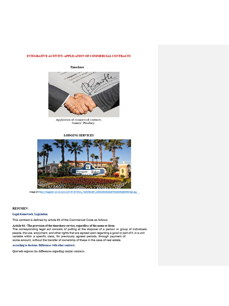 Timeshare Example | PDF | Private Law | Common Law