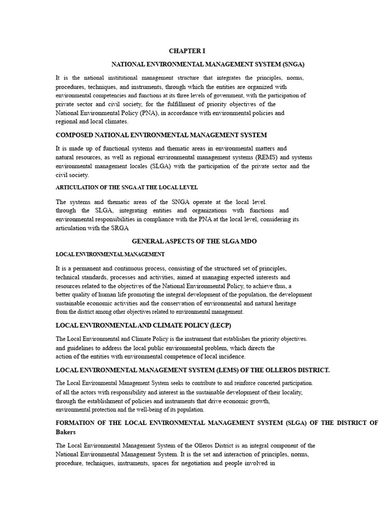 Local Environmental Management System Overview | PDF | Environmental ...