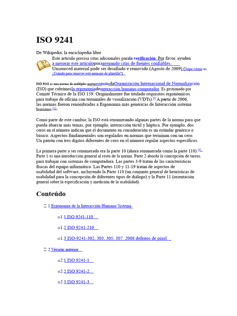 Normativa ISO 9241: Ergonomía HCI | PDF | Usabilidad | Píxel