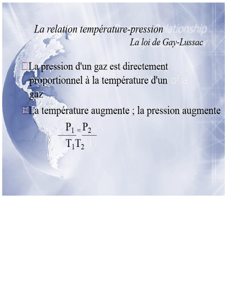 Loi de Gay-Lussac et gaz combinés | PDF