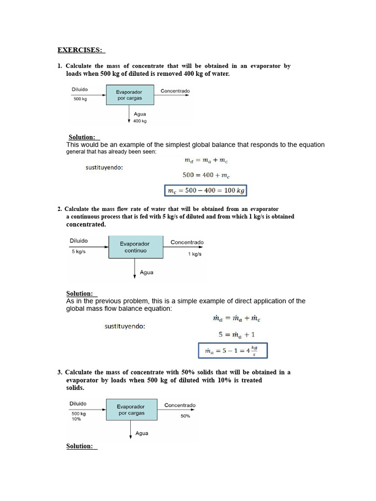 Material Balance Without Chemical Reaction 2021-II | PDF | Ethylene ...