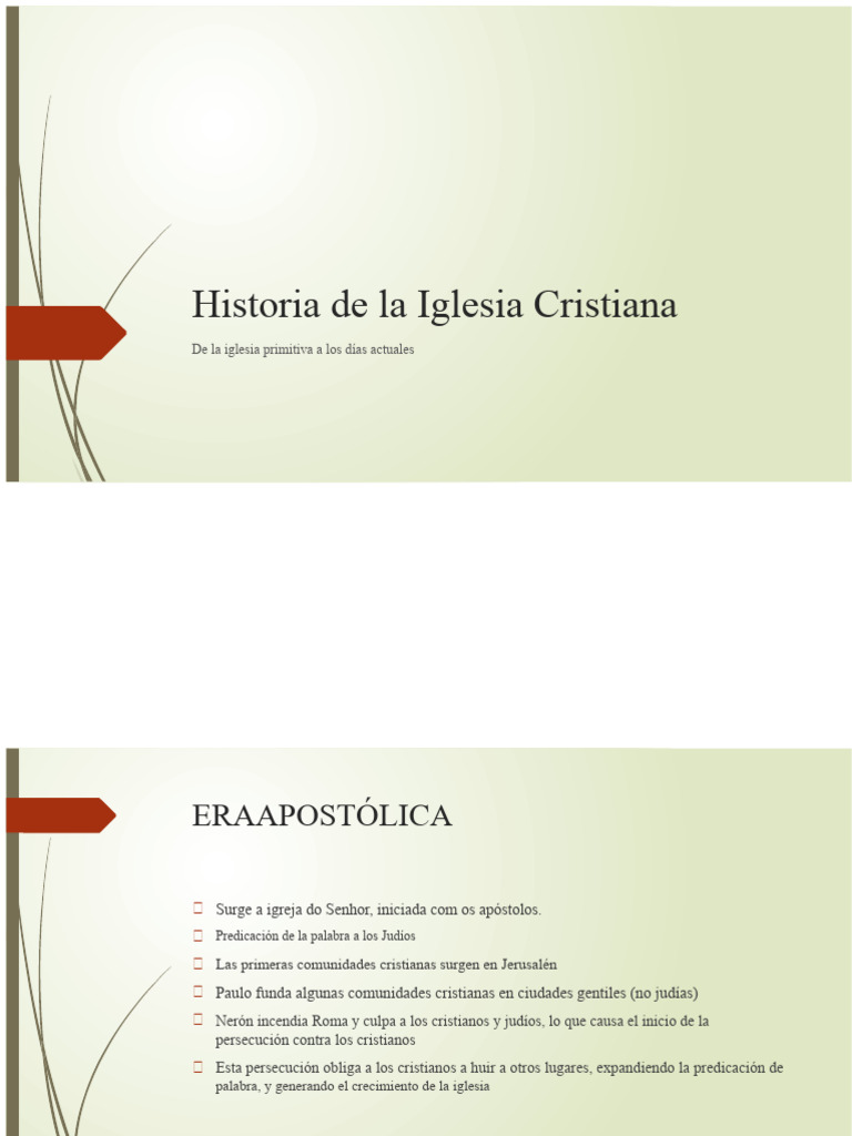 Evolución de la Iglesia Cristiana | PDF | Pentecostalismo | Iglesia ...
