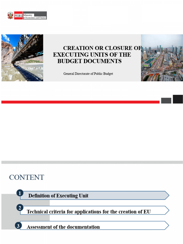 Presentation DGPP - Creation of Executive Units VF | PDF | Budget | Pension