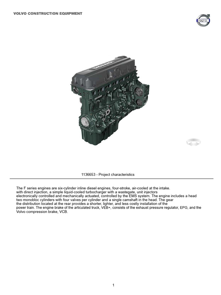 Volvo F Series Engine Specifications | PDF | Piston | Bearing (Mechanical)