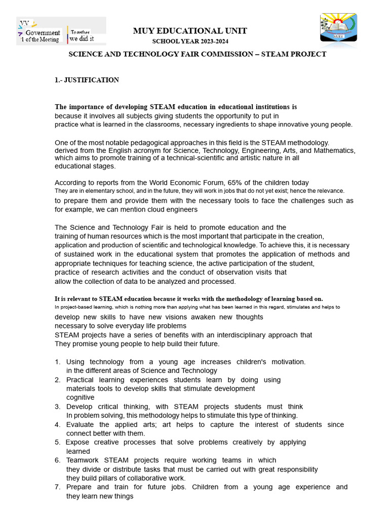 Steam Project 2023-2024 Current | PDF | Methodology | Thought