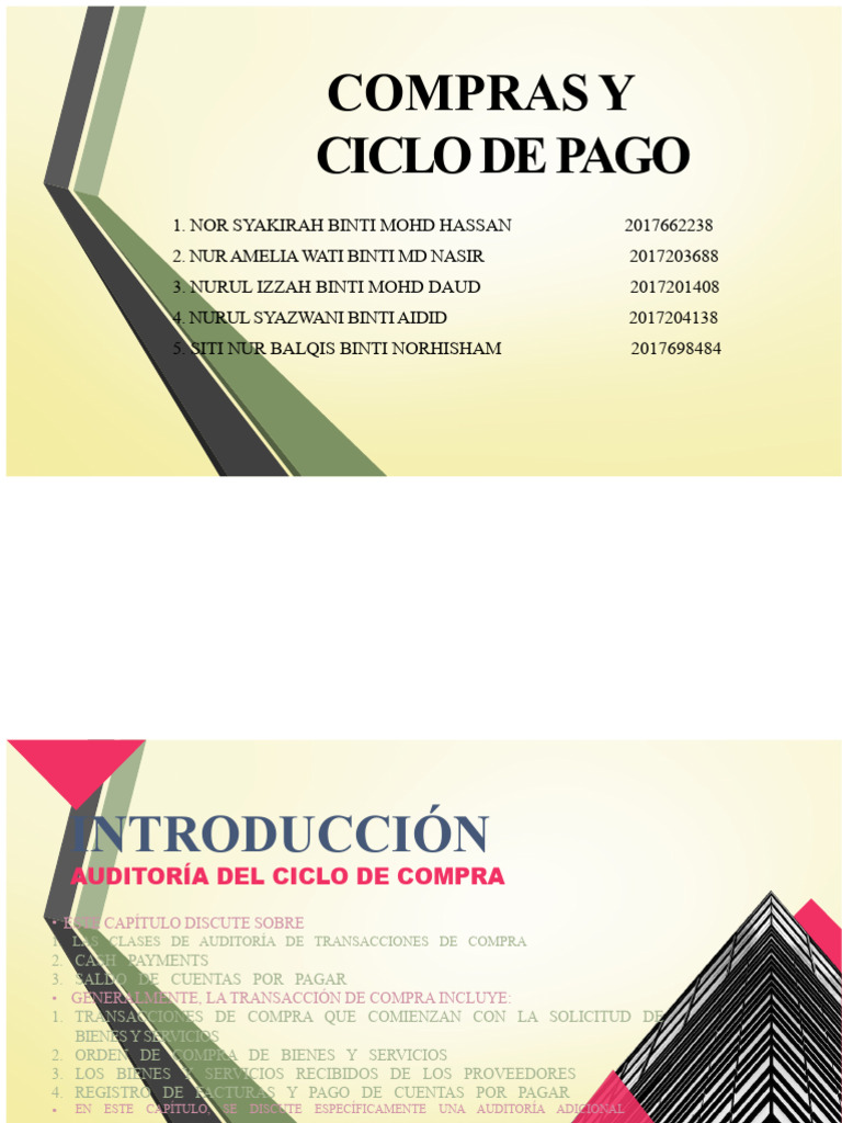 Auditoría del Ciclo de Compras y Pagos | PDF | Cuentas por pagar ...