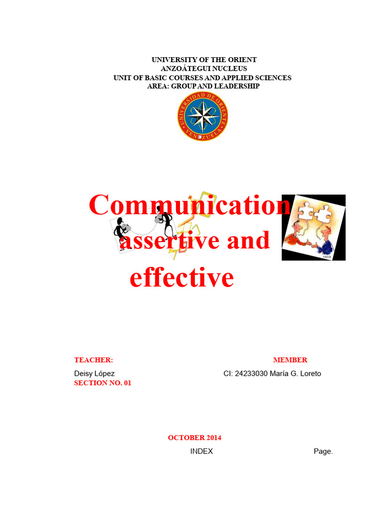 Assertive and Effective Communication Guide | PDF | Communication ...