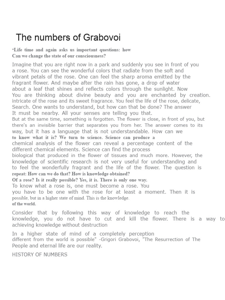 Understanding Grabovoi Numbers and Their Significance | PDF | Holography | Universe