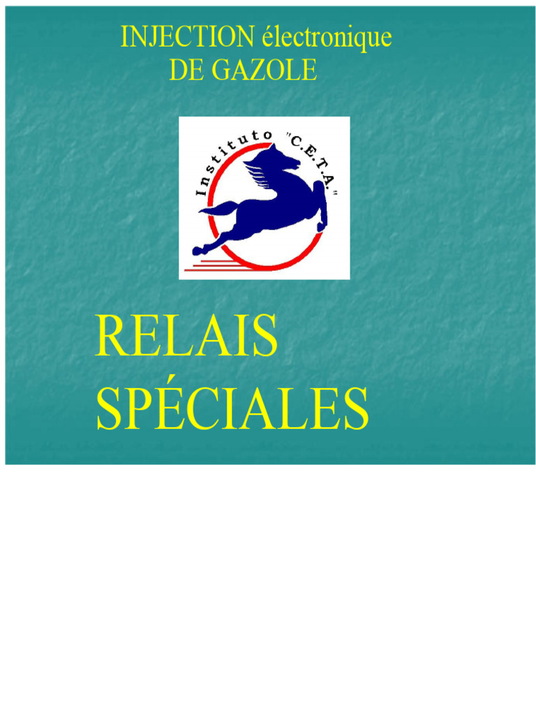 Relais d'injection électronique : Guide des marques | PDF