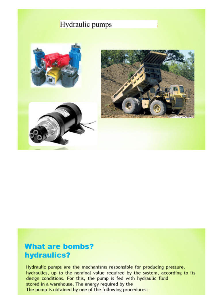 HYDRAULIC PUMPS | PDF | Pump | Engines