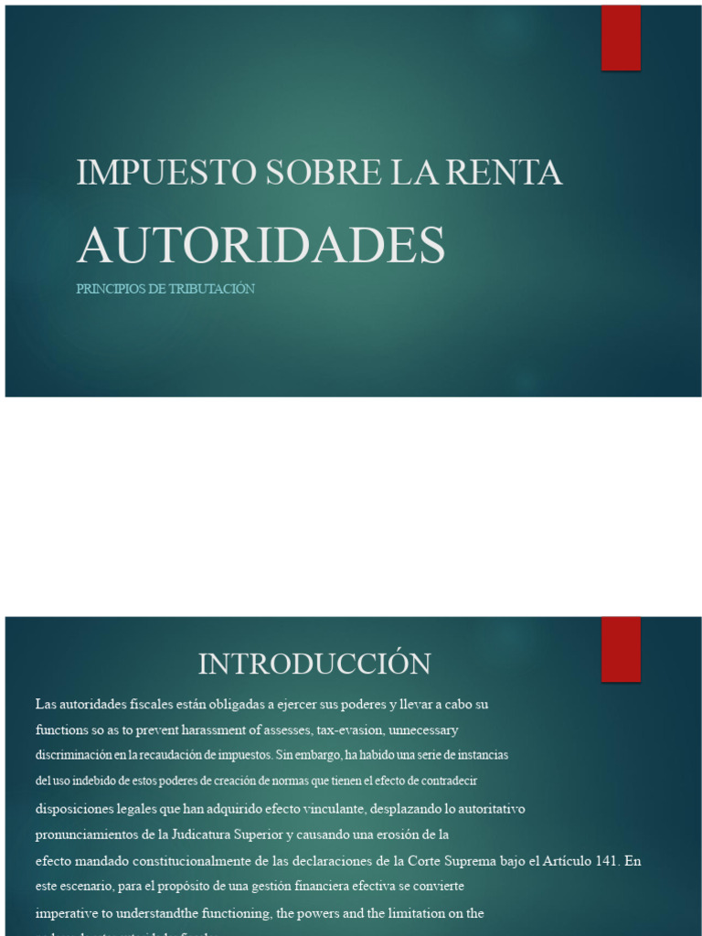 Estructura y Poderes del Impuesto sobre la Renta | PDF | Impuestos | Fiscal