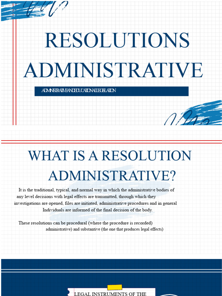 Understanding Administrative Resolutions | PDF | Knowledge | Memorandum