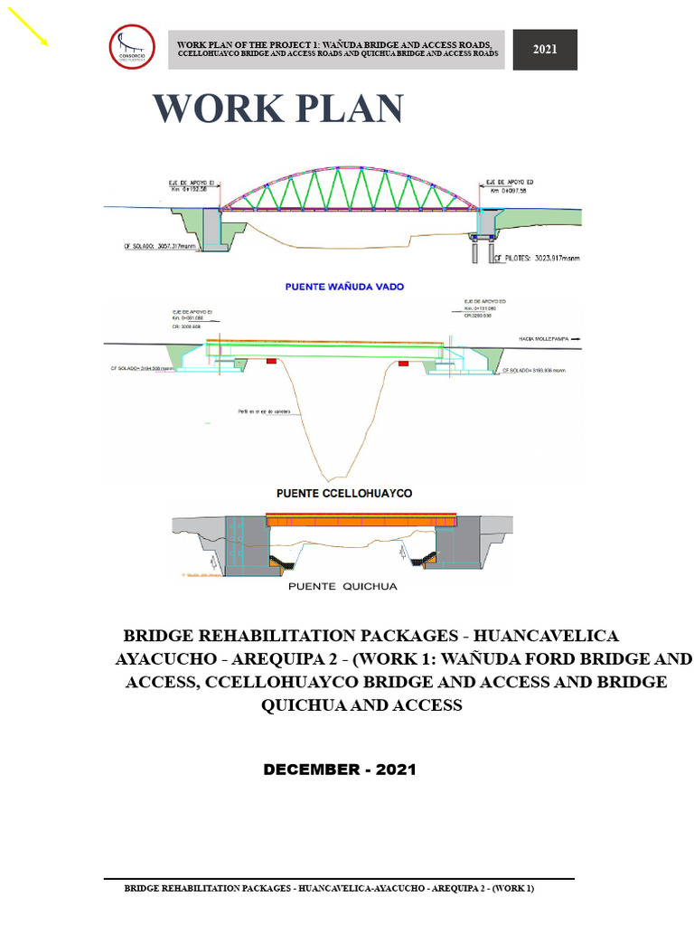 Work Plan Copy - Bridges Package 05 | PDF | Concrete | Personal ...