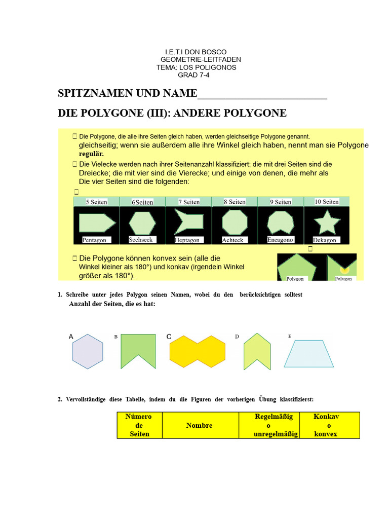 GEOMETRIE-FÜHRER Polygone | PDF