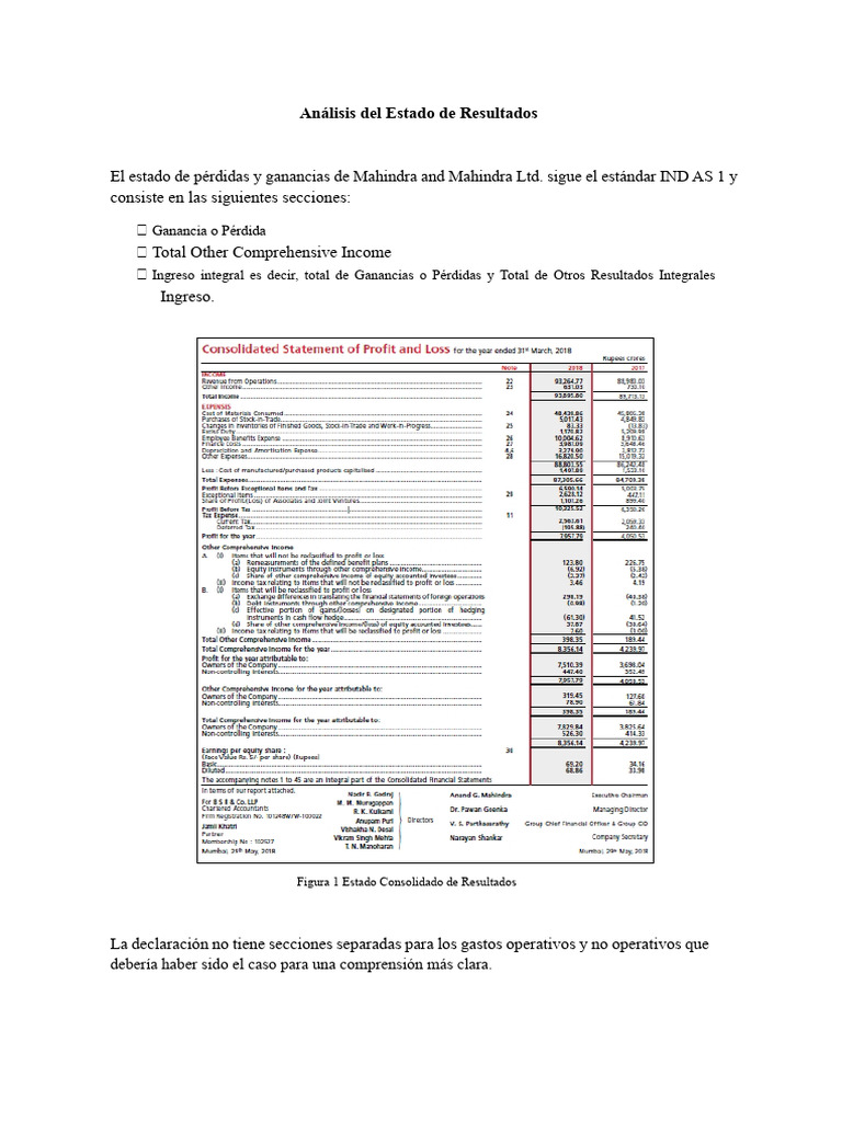 Análisis Del Estado de Resultados | PDF | Estado de resultados ...
