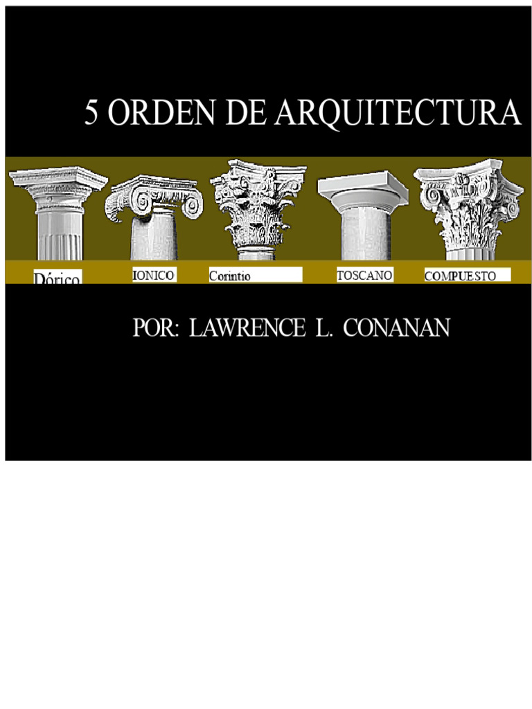 Características de los Órdenes Arquitectónicos | PDF | Columna ...