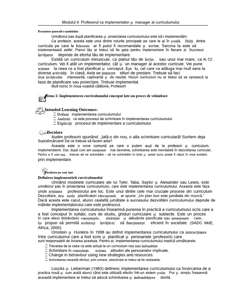 Modul 4 Lecția 1 | PDF