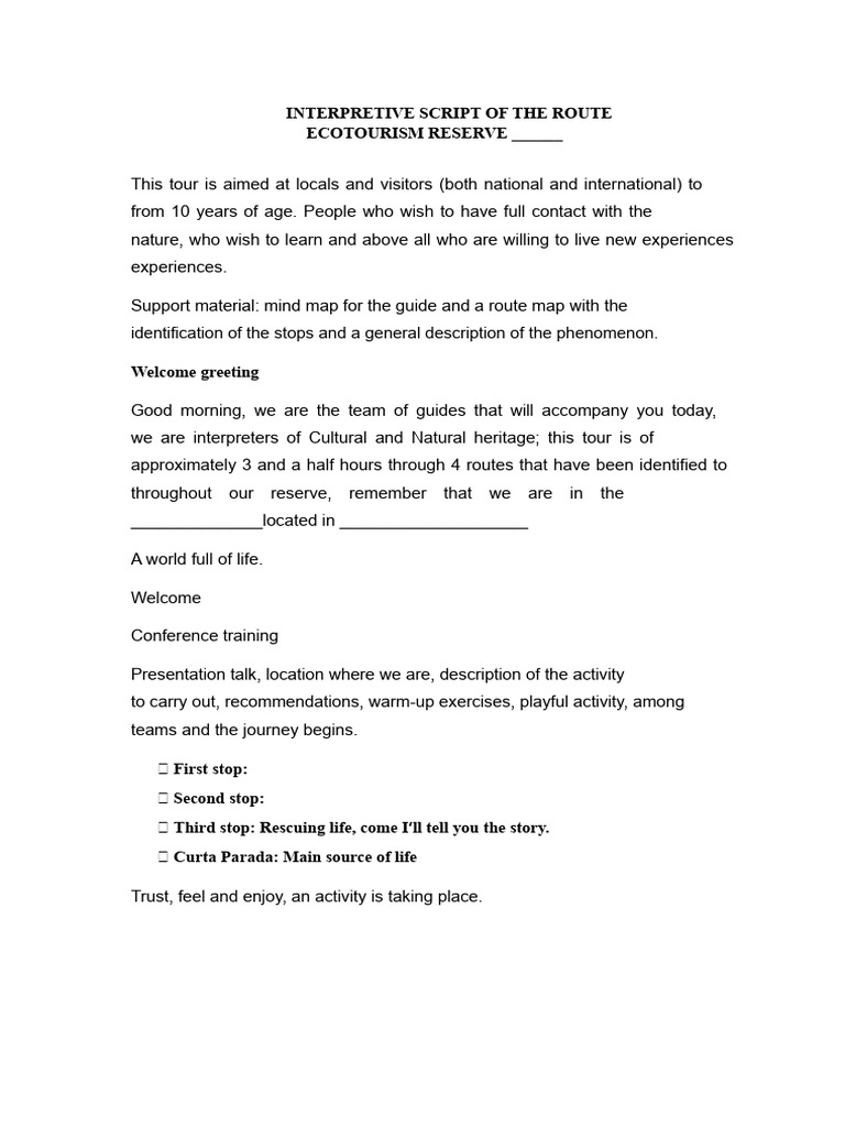 INTERPRETIVE SCRIPT | PDF