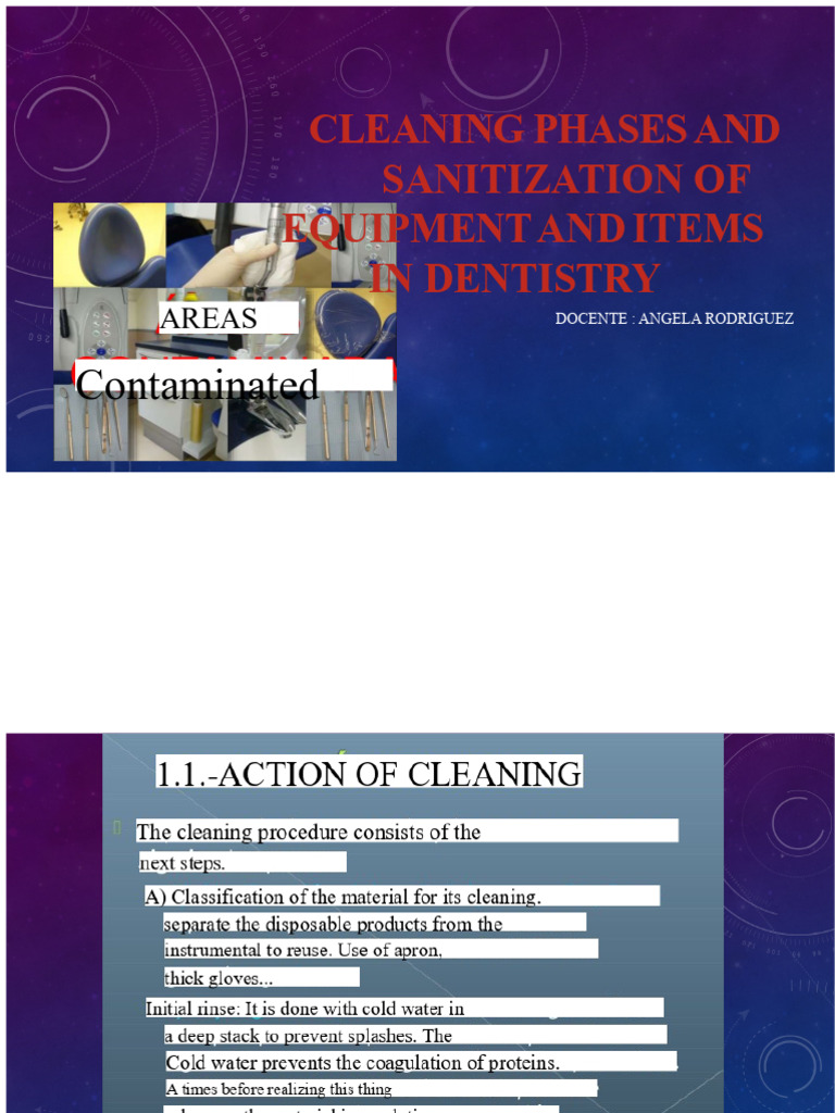Cleaning and Sanitization Phases of Equipment and Items | PDF | Medical ...