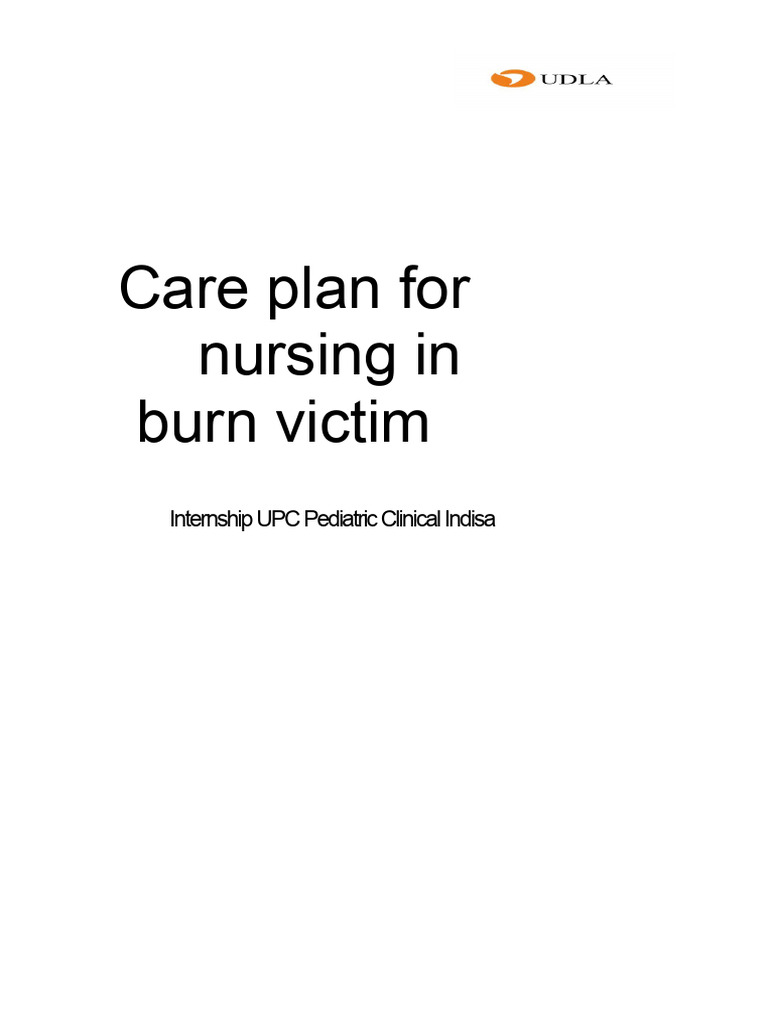 Nursing Care Plan for Burn Victims | PDF | Burn | Skin