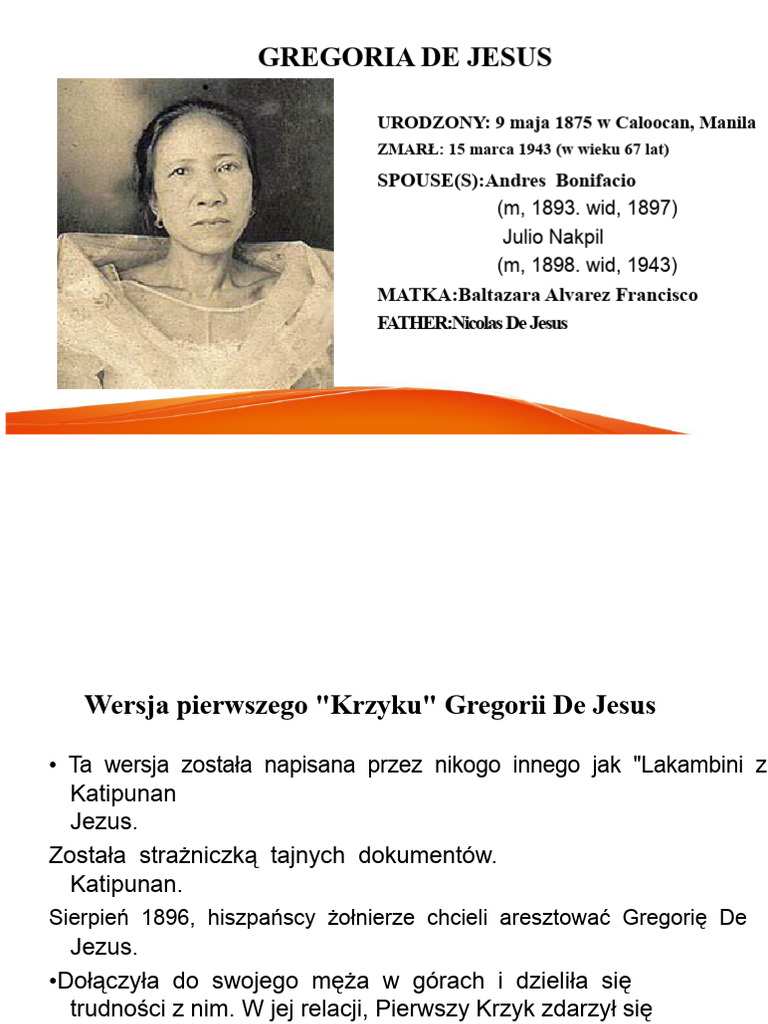 Gregoria de Jesus | PDF