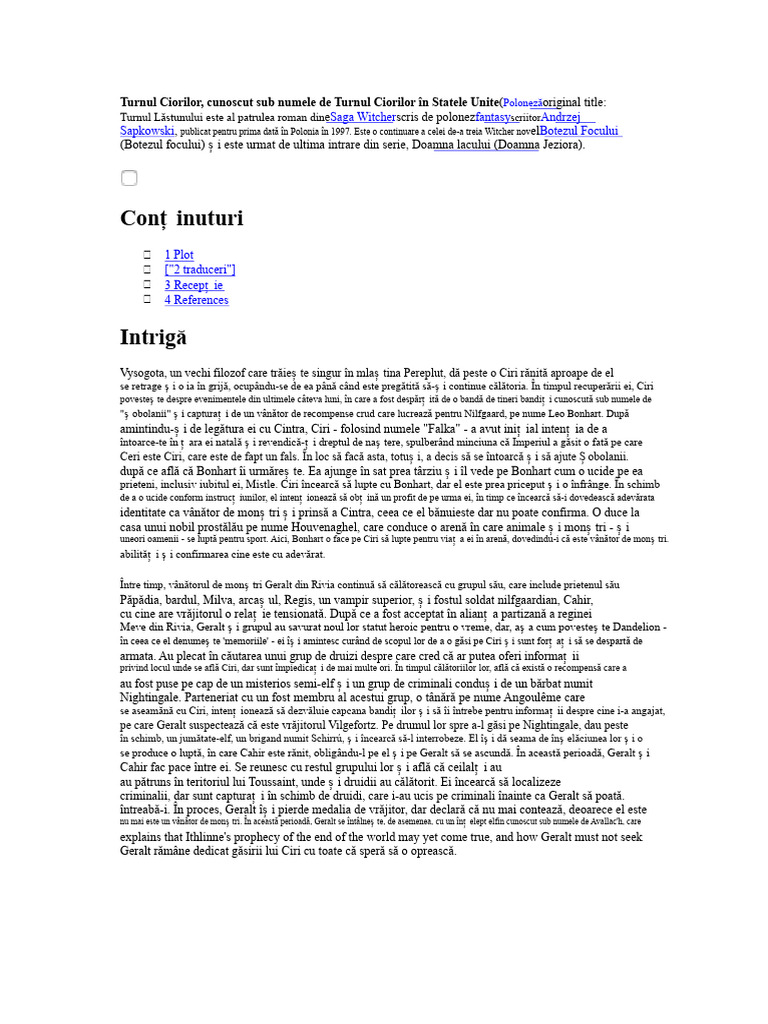 Turnul Ciorii | PDF