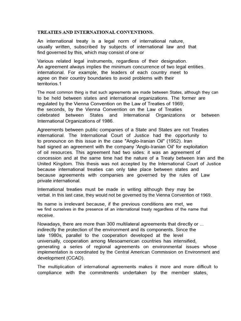 Understanding International Treaties | PDF | Treaty | International Law