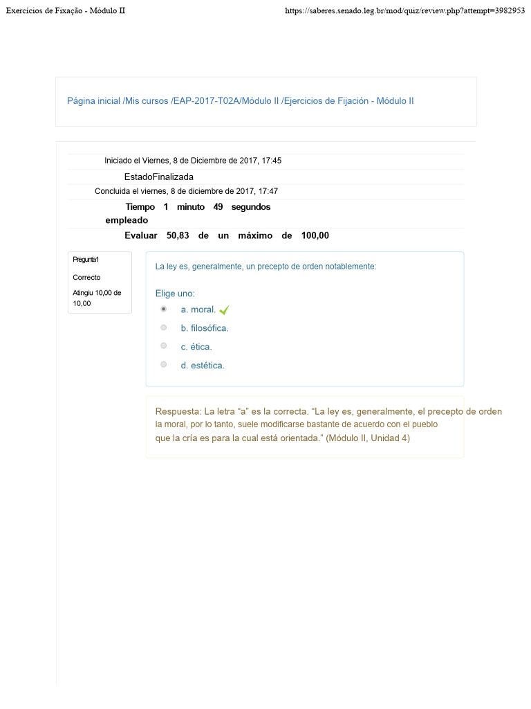 Ejercicios de Fijación - Módulo II | PDF | Moralidad | Contaminación