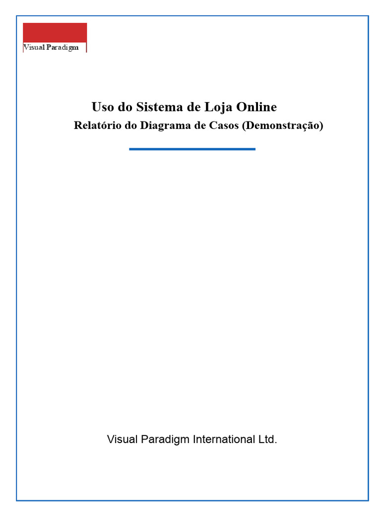 Diagrama de Casos de Uso Loja Online | PDF | Diagrama de caso de uso ...