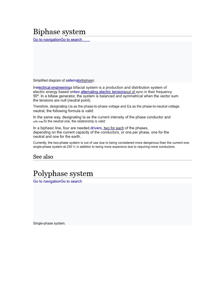 Overview of Biphase Electrical Systems | PDF | Ac Power | Electric ...
