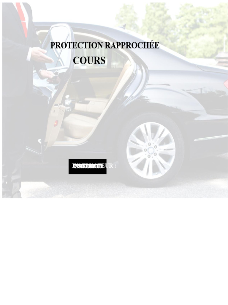 Formation en Protection Rapprochée | PDF | Sécurité | Garde du corps