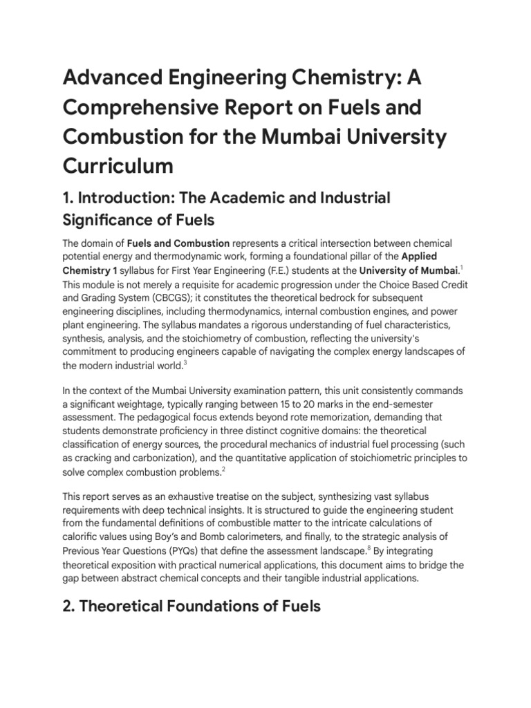 Fuels and Combustion for Engineers | PDF | Combustion | Coal