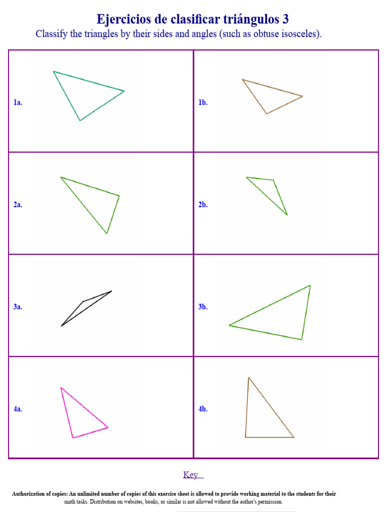 Exercise Sheet 3 Triangles | PDF