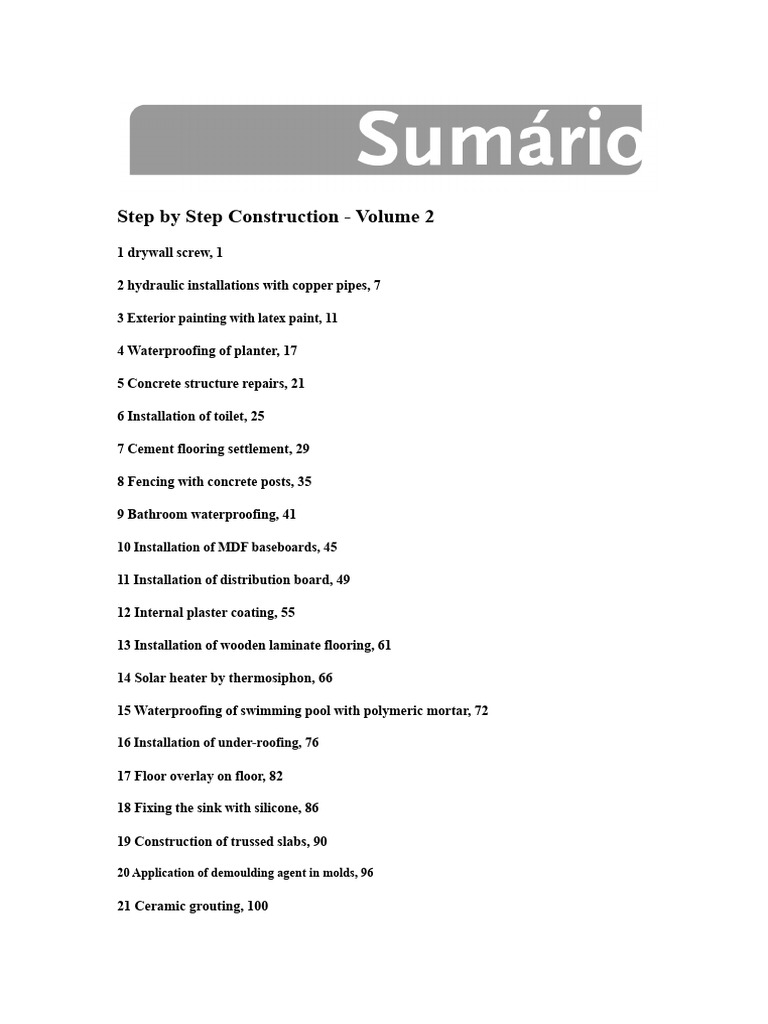 Step-by-Step Construction Guide Vol. 2 | PDF