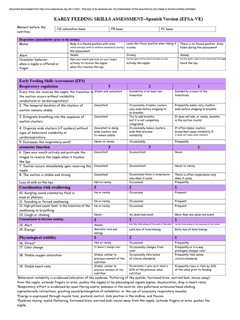 6. EFSA protocol Spanish | PDF | Anatomical Terms Of Motion