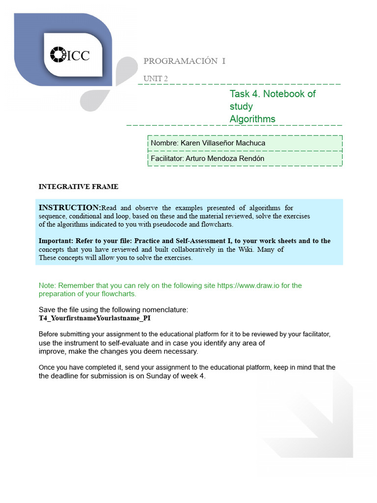 Algorithms in Programming I: Exercises | PDF | Division (Mathematics ...