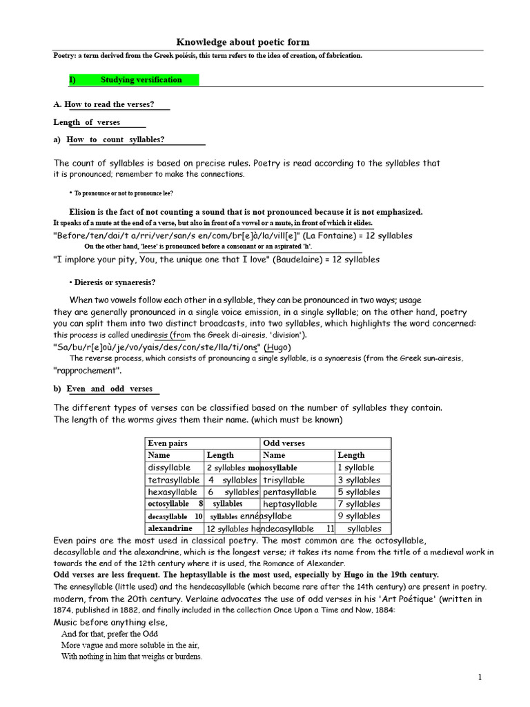 Understanding Poetic Form and Structure | PDF | Poetry | Rhyme