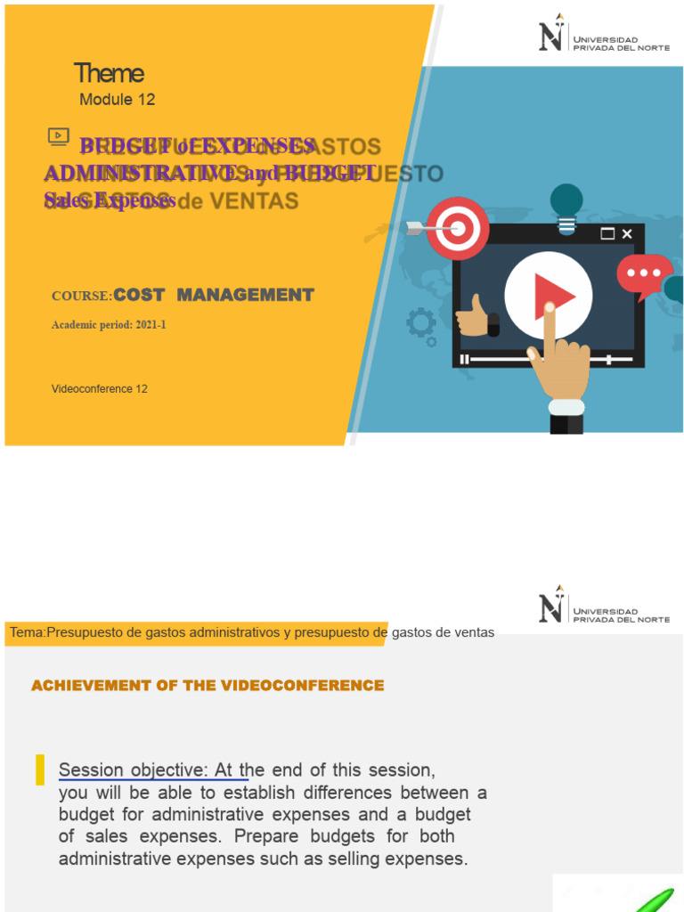 Administrative and Sales Expense Budgets | PDF | Expense | Budget