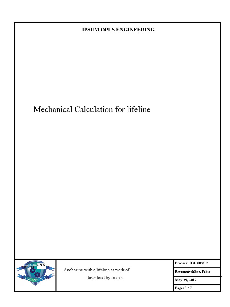 Lifeline Engineering for Height Safety | PDF | Beam (Structure ...