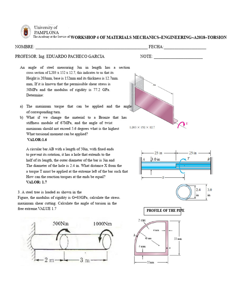 Torsion Analysis in Materials Mechanics | PDF