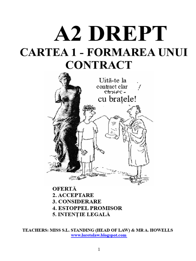 Cartea 1 - Formarea Unui Contract | PDF