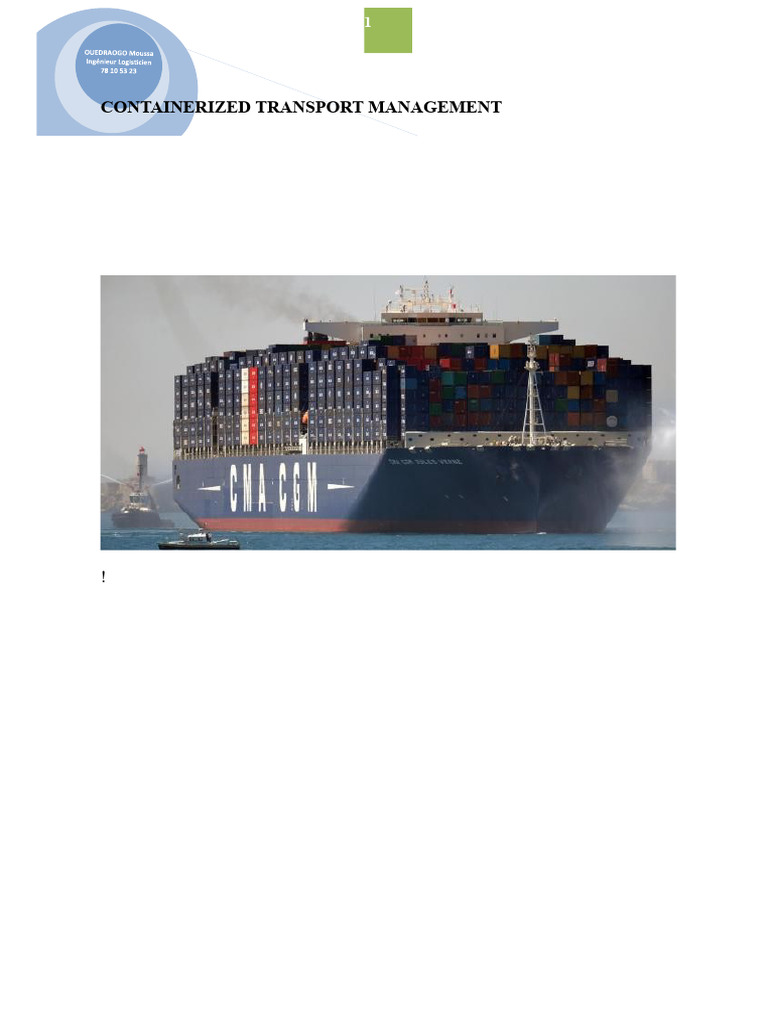 Containerized Transport Management Guide | PDF | Port | Ships