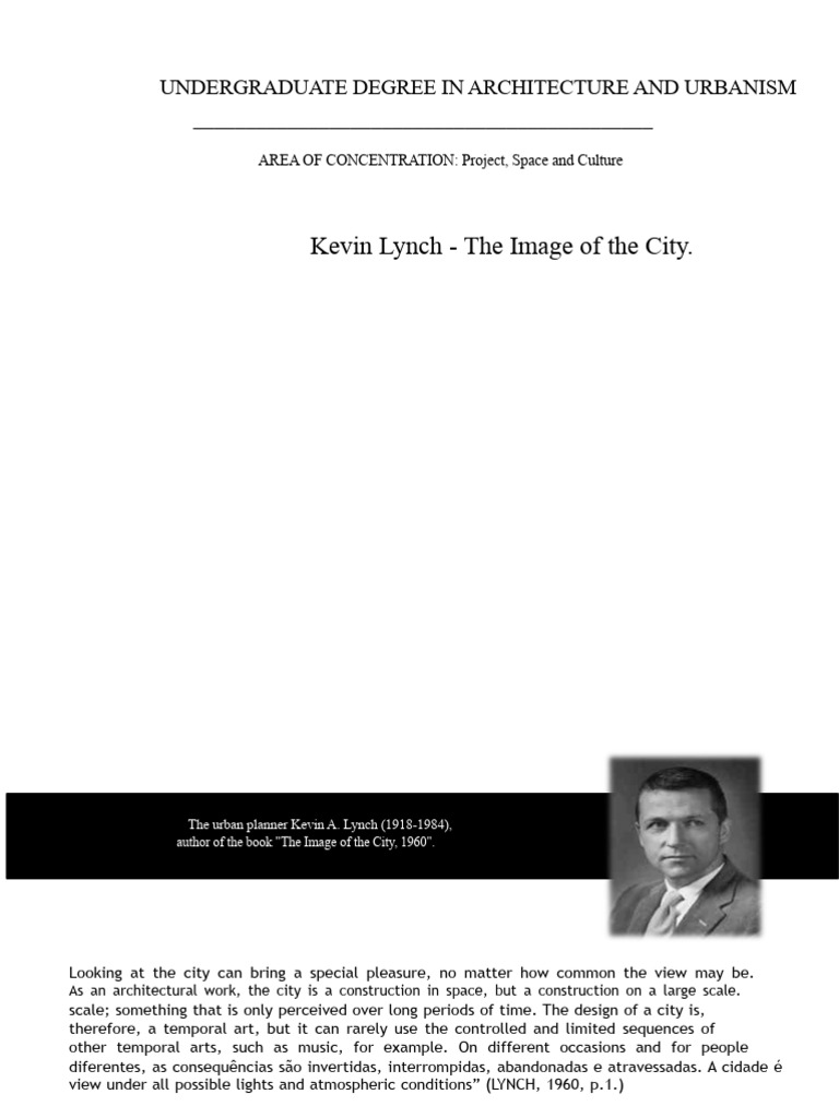 Kevin Lynch_concepts | PDF | Attention | Visual Perception