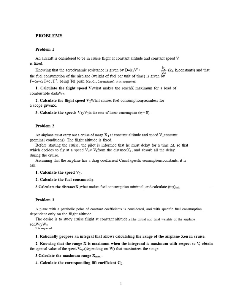 Aircraft Fuel Consumption and Range Analysis | PDF | Flight | Aviation