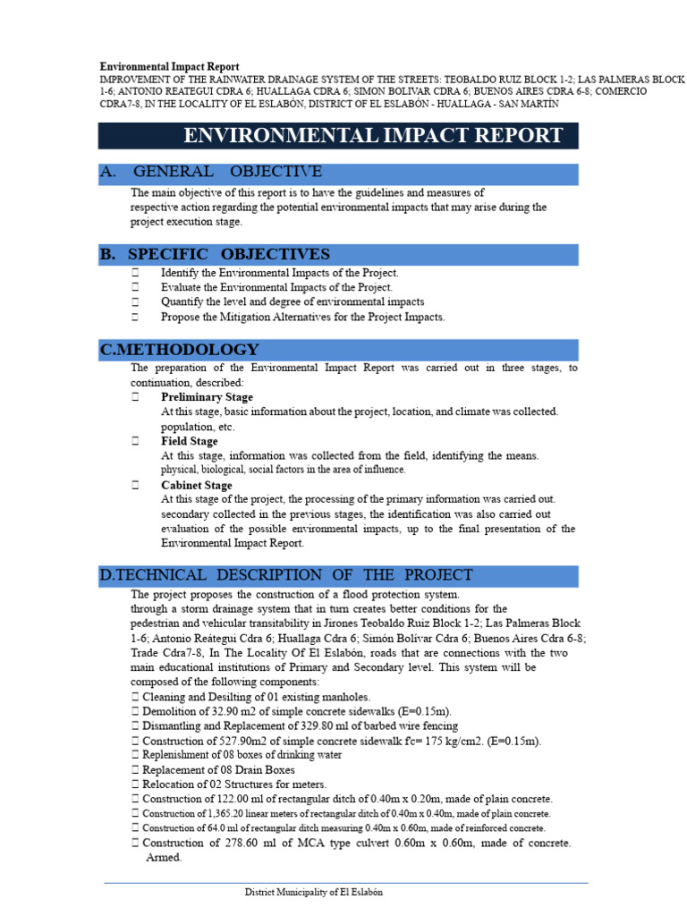 Environmental Impact Report | PDF | Waste | Air Pollution