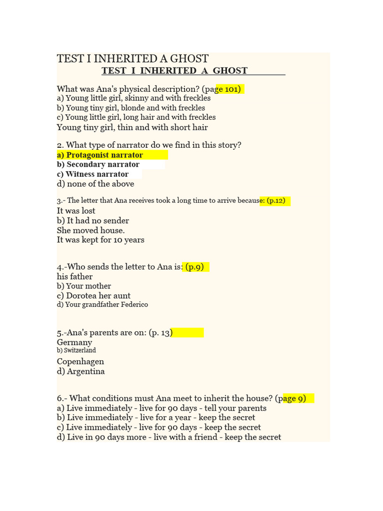 I Inherited a Ghost | PDF