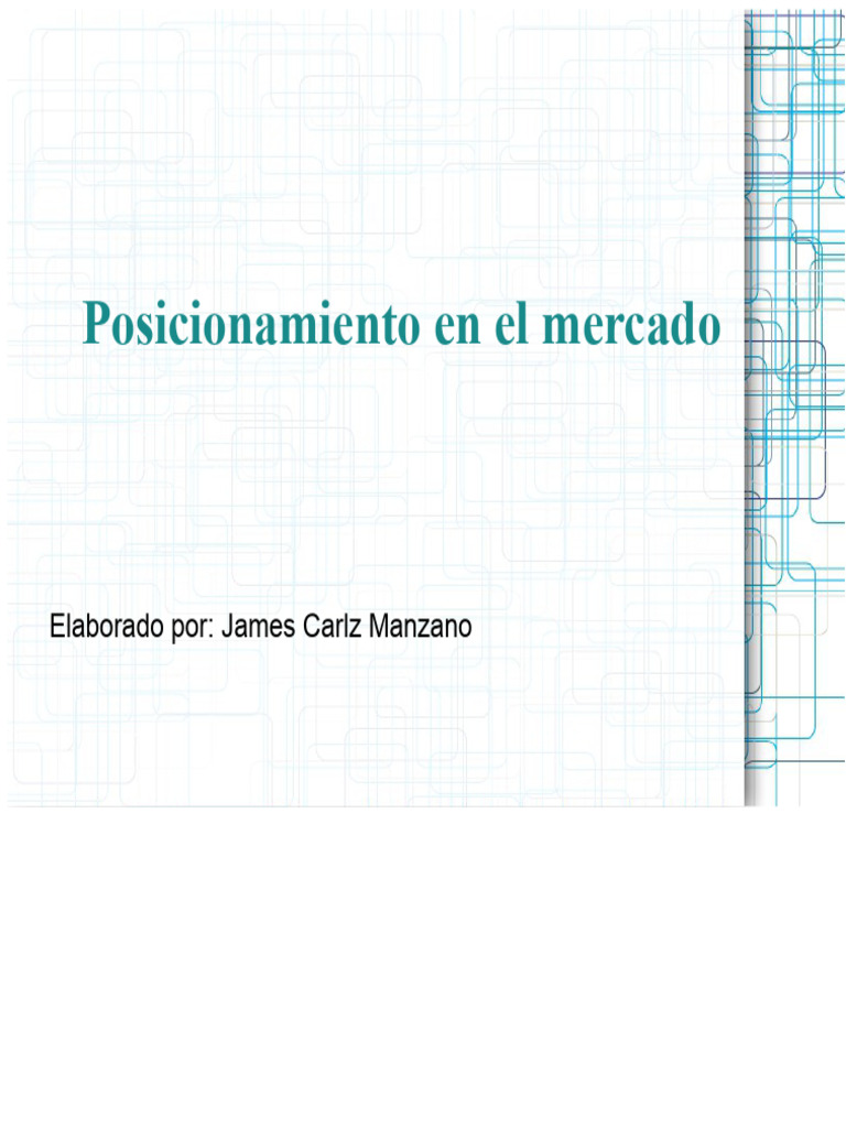 Estrategias de Posicionamiento de Mercado | PDF | Producto (Negocio ...