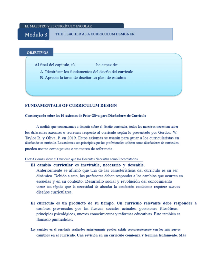 Diseño Curricular para Educadores | PDF | Plan de estudios | Aprendizaje