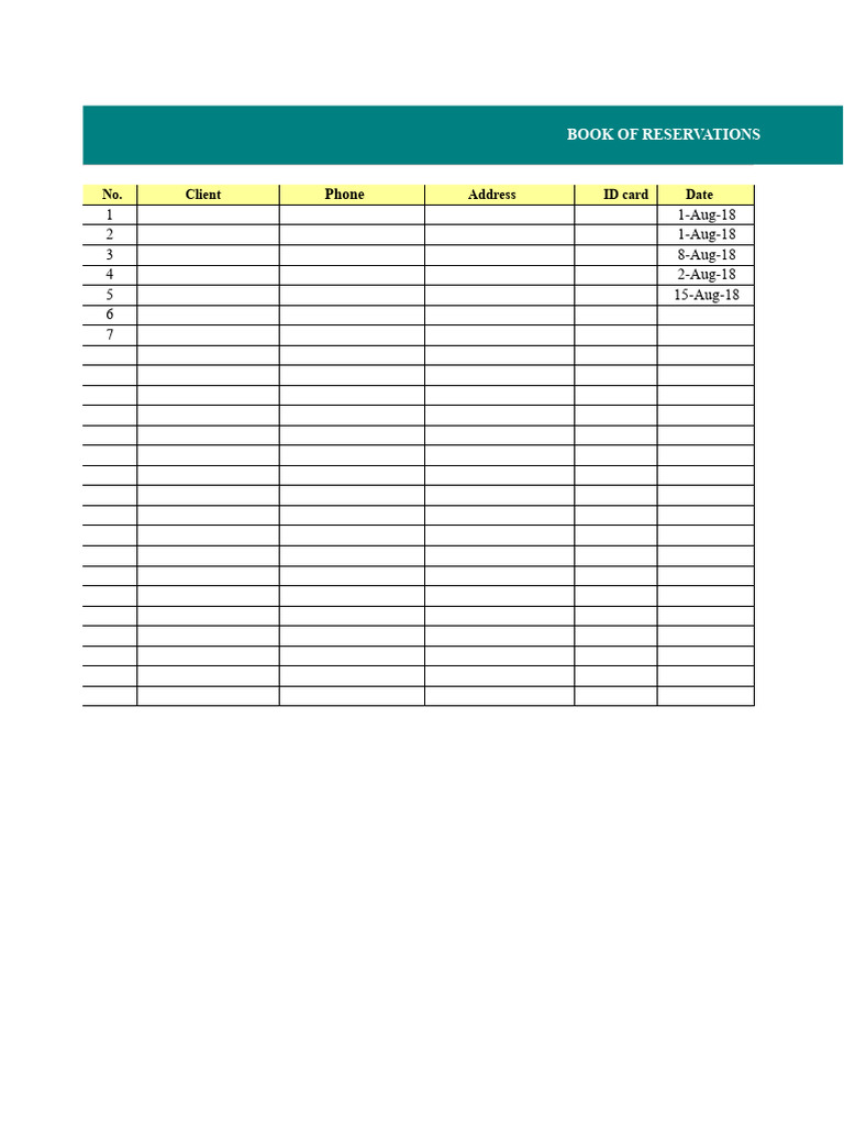 Reservation Book | PDF | Authentication | Access Control